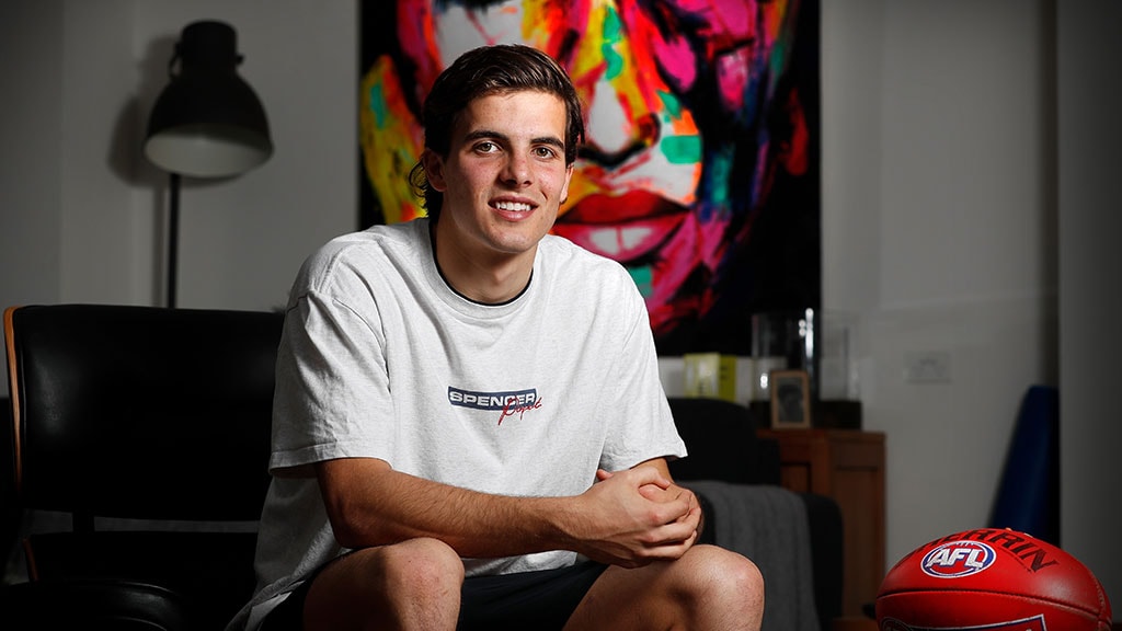 fmOJ270819MW0158cn.jpg Potential father-son Hawk Finn Maginness. Picture: AFL Photos - AFL,Tag-Draft,Draft,Under-18s